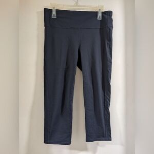 Athleta Navy Blue Athletic Top with Logo